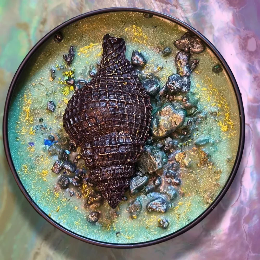 Brazilian Zom Zom Wickless Candle: Caramel Pistachio Vanilla Sandalwood Scent